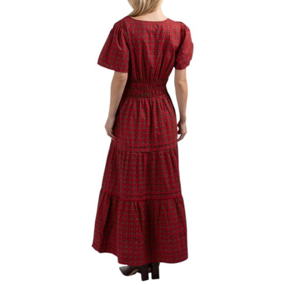 LEA Blackwatch Smocked Waist Maxi Dress - Picture 2 of 2